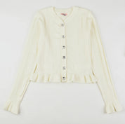 Ruffle Hem Cardigan