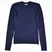 Wide Rib Knit Mock Neck Top