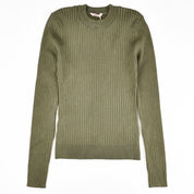 Wide Rib Knit Mock Neck Top