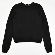 Knit Mock Wrap Tie Top