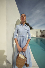 Bliss Striped Shirtdress