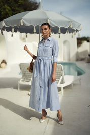 Bliss Striped Shirtdress