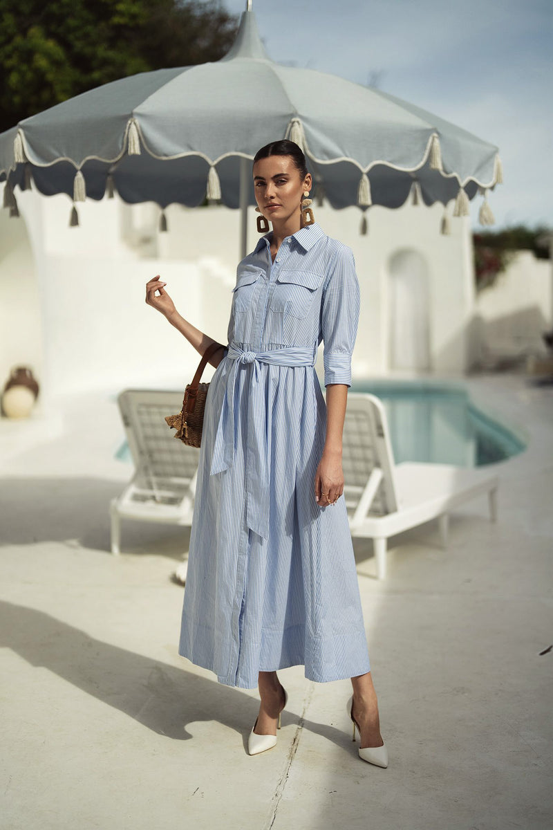 Bliss Striped Shirtdress