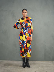 Print Tie Dress