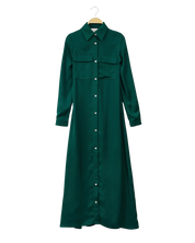 Satin Shirt Dress