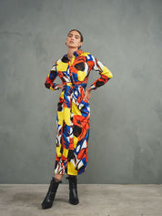 Print Tie Dress