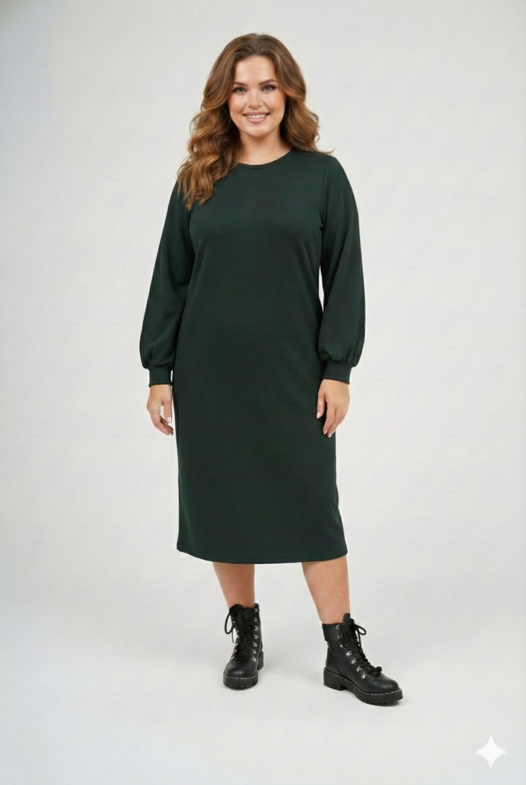 Jade Puff Sleeve Dress
