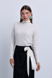 Soft Knit Rolled Neck Top
