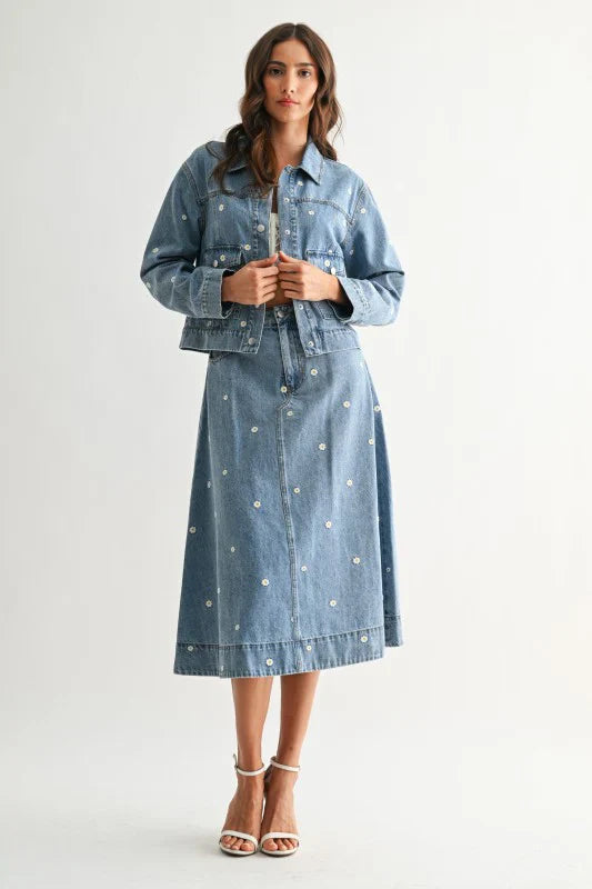 Wildflower Denim Jacket