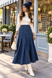 WINTER DENIM SKIRT (M18)
