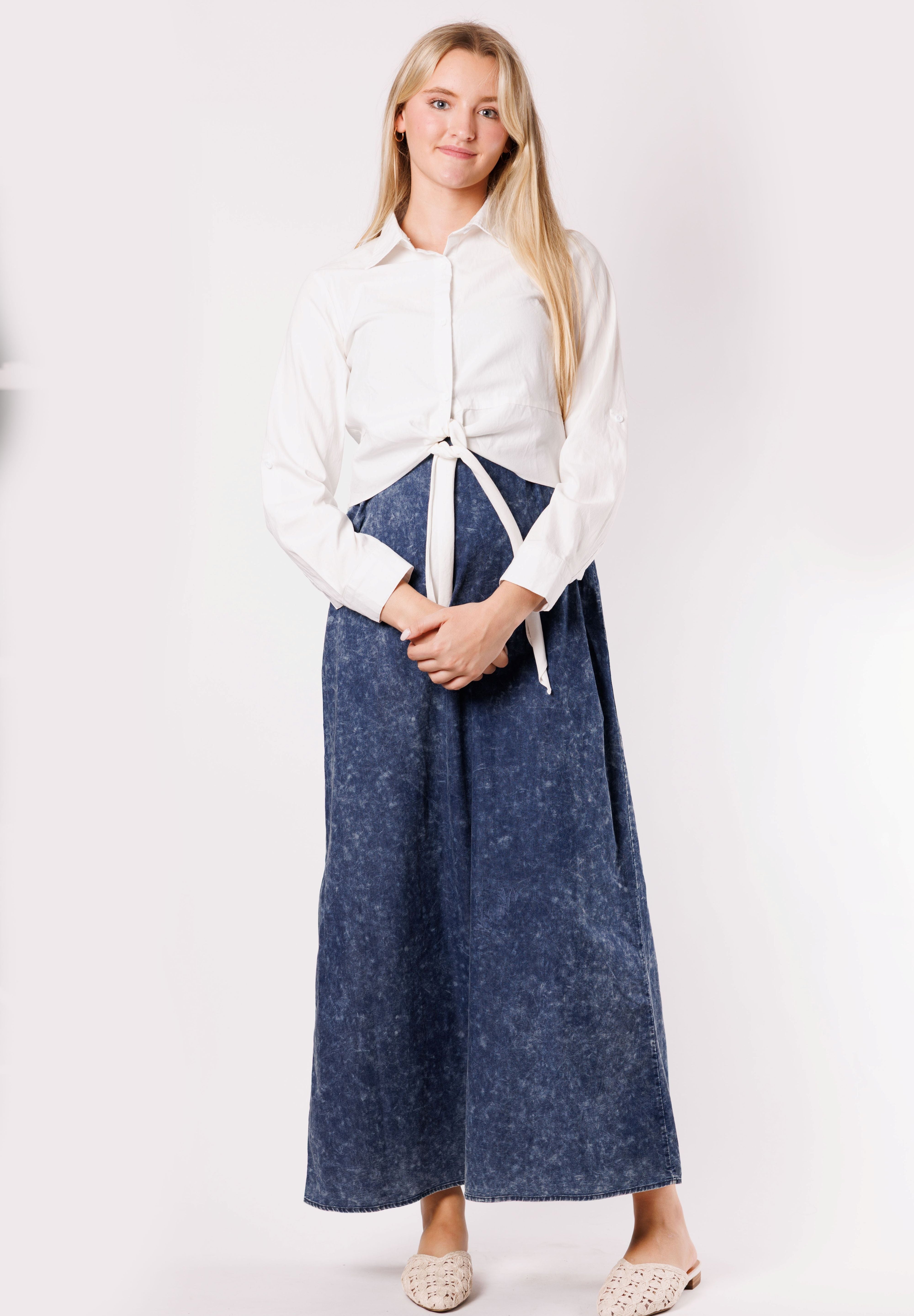TIE FRONT BLOUSE (26306)