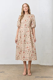 Meadow Bloom Midi Dress