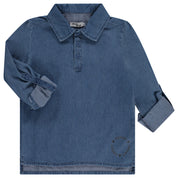 Collared Denim Shirt