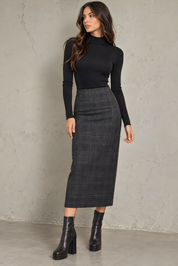 MICRO-RIBBED MOCK-NECK (M21)