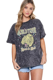 World Tour Leopard Boyfriend Tshirt