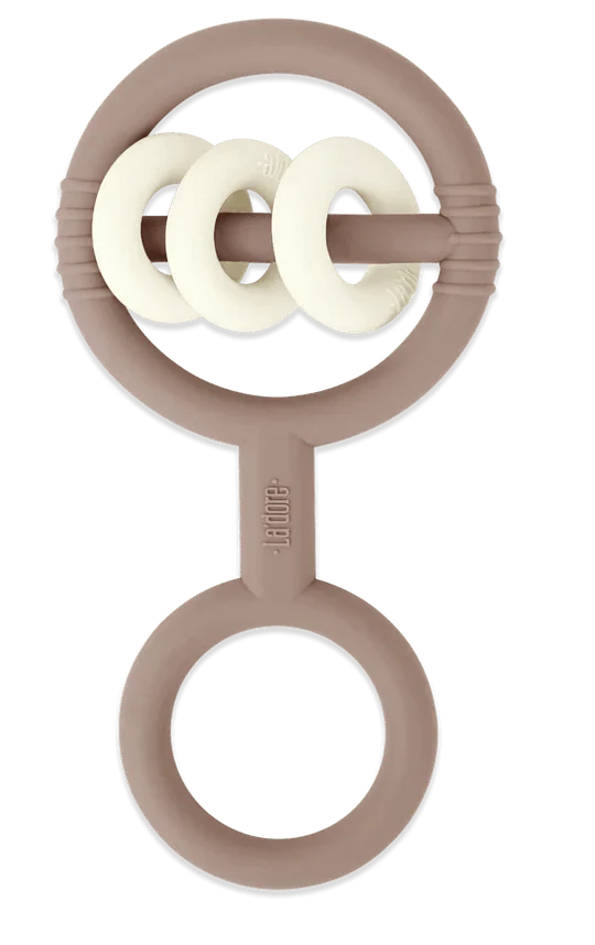 Bebe Rattle Teether Mauve