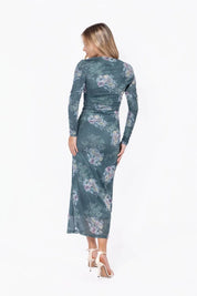 Alia Dress (Green Flower)