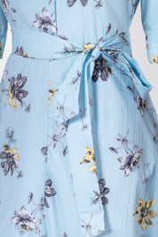 Anika Dress (Blue Flower)