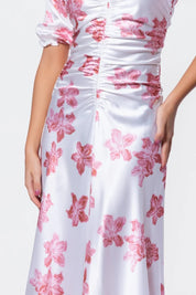 Audrey Dress Short Sleeve (Ivory Pink)