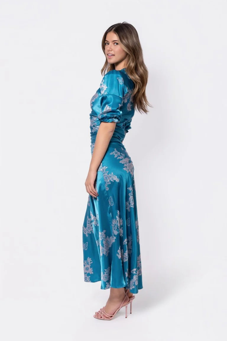 Audrey Dress Short Sleeve (Teal Green)