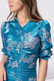 Audrey Dress Short Sleeve (Teal Green)