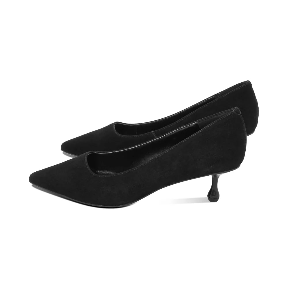 Avenza Black Suede F26