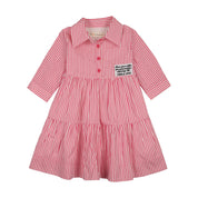 Teela Pink Seersucker Dress