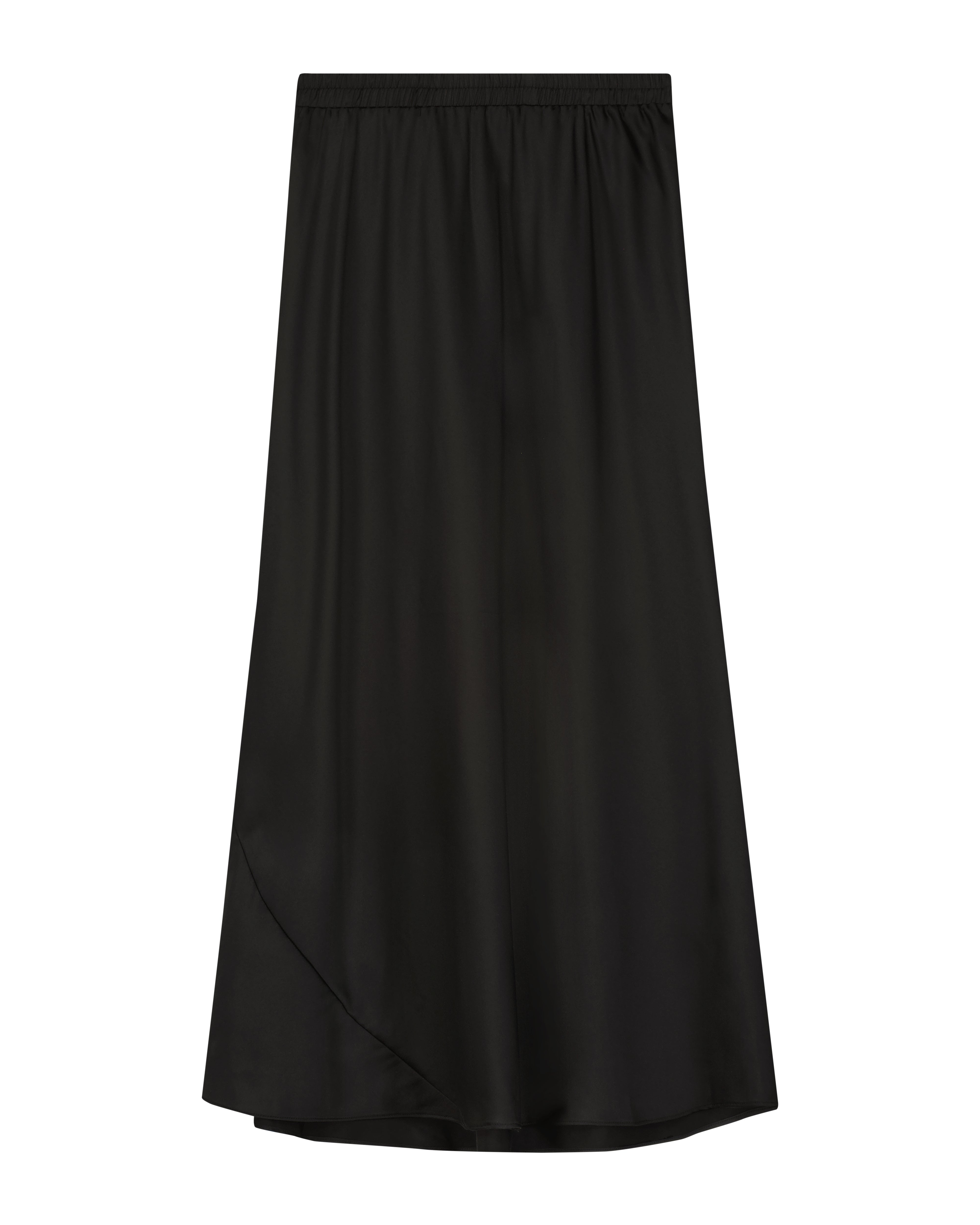 Bliss Satin Slip Skirt Black