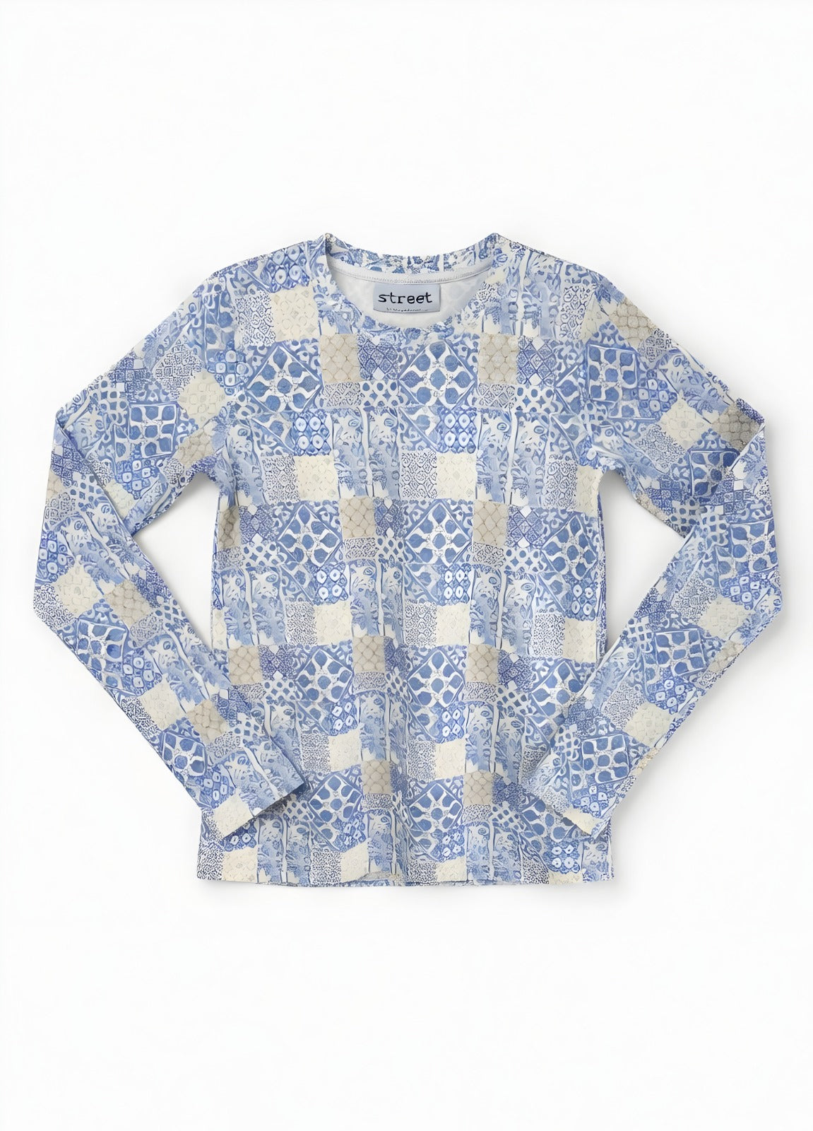 PRINTED COTTON TSHIRT- MOSAIC