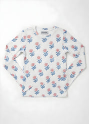 PRINTED COTTON TSHIRT- FLORAL