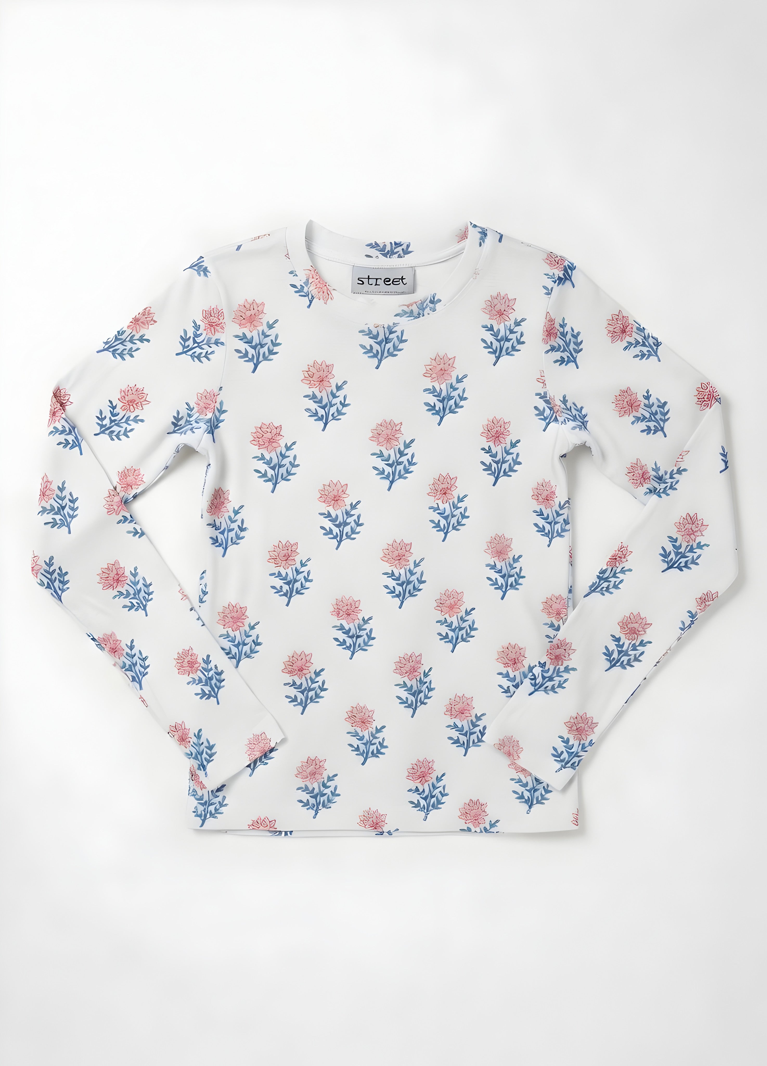 PRINTED COTTON TSHIRT- FLORAL