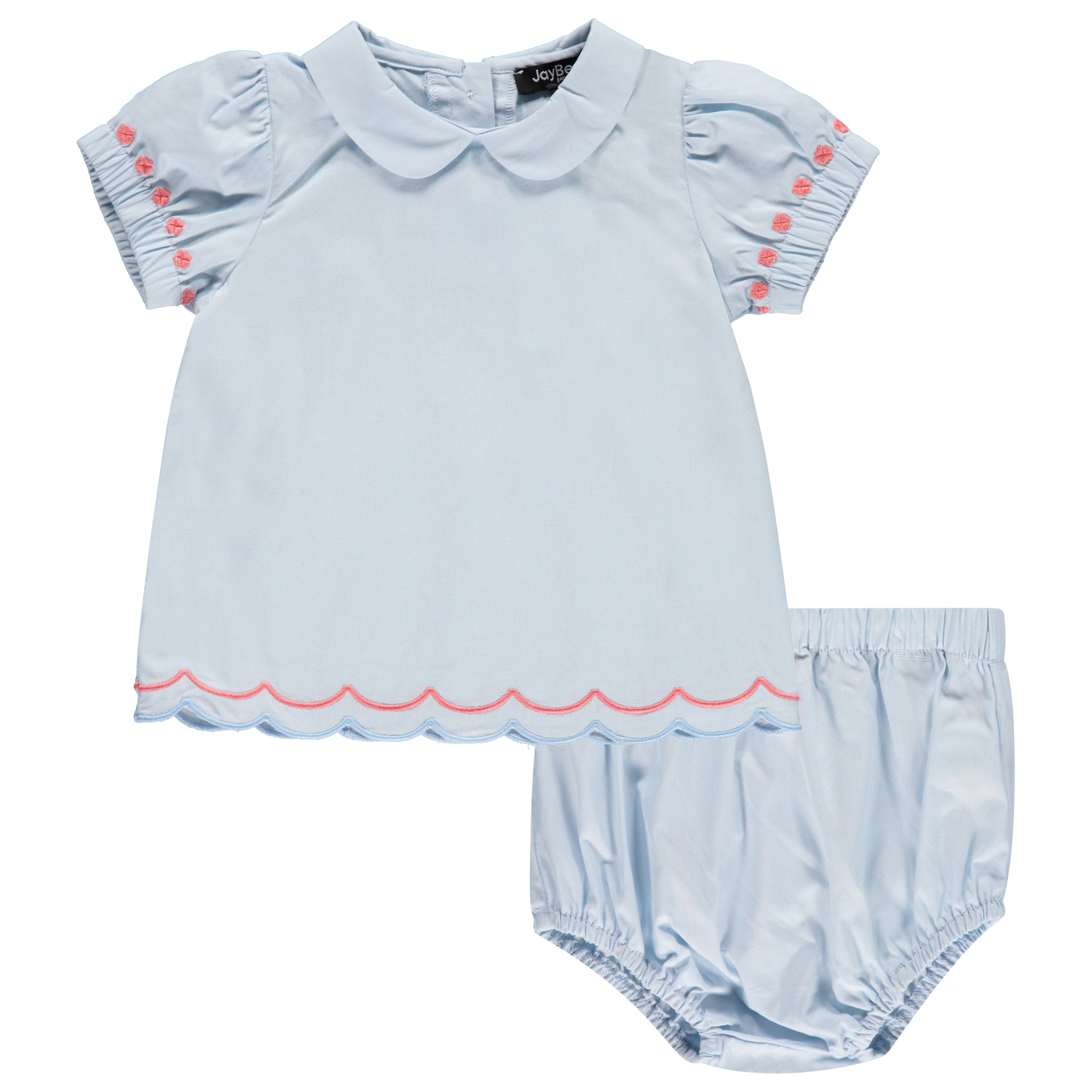 Scalloped Blouse Set