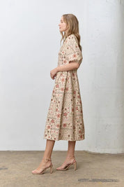 Meadow Bloom Midi Dress