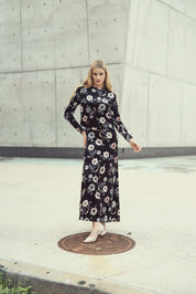 IVY TOP - BLACK FLORAL