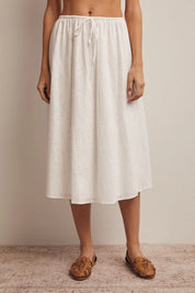 Seaside Eyelet Midi Skirt