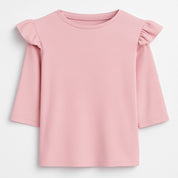 AD-MM Ribbed Puff 3/4 Sleeve Top