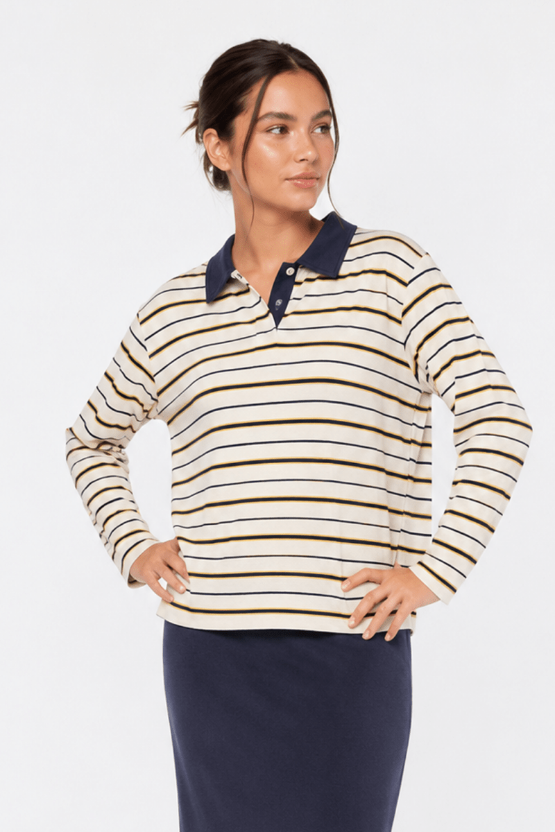 Bennie Top (Ivory Navy)