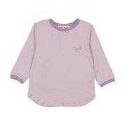 Teela Lavander Bow Solid Tee