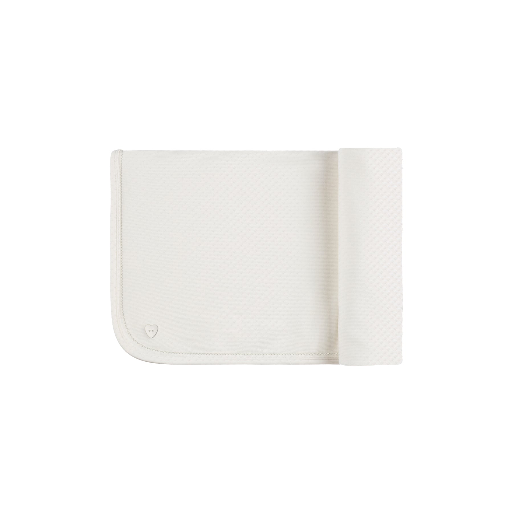 Pointelle Heart - Ivory