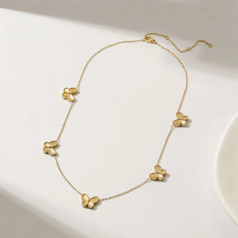 Butterfly 5 Motifs Necklace