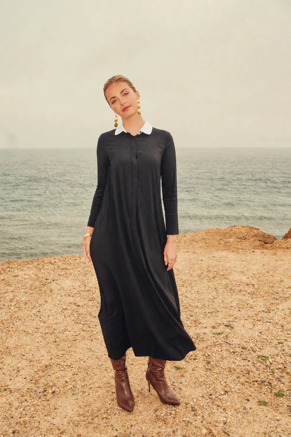 BUTTON FRONT SWING MAXI