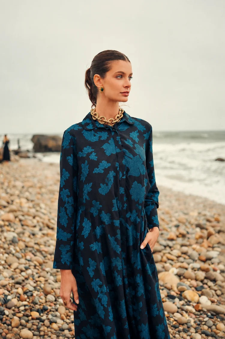 BUTTON FRONT SWING MAXI