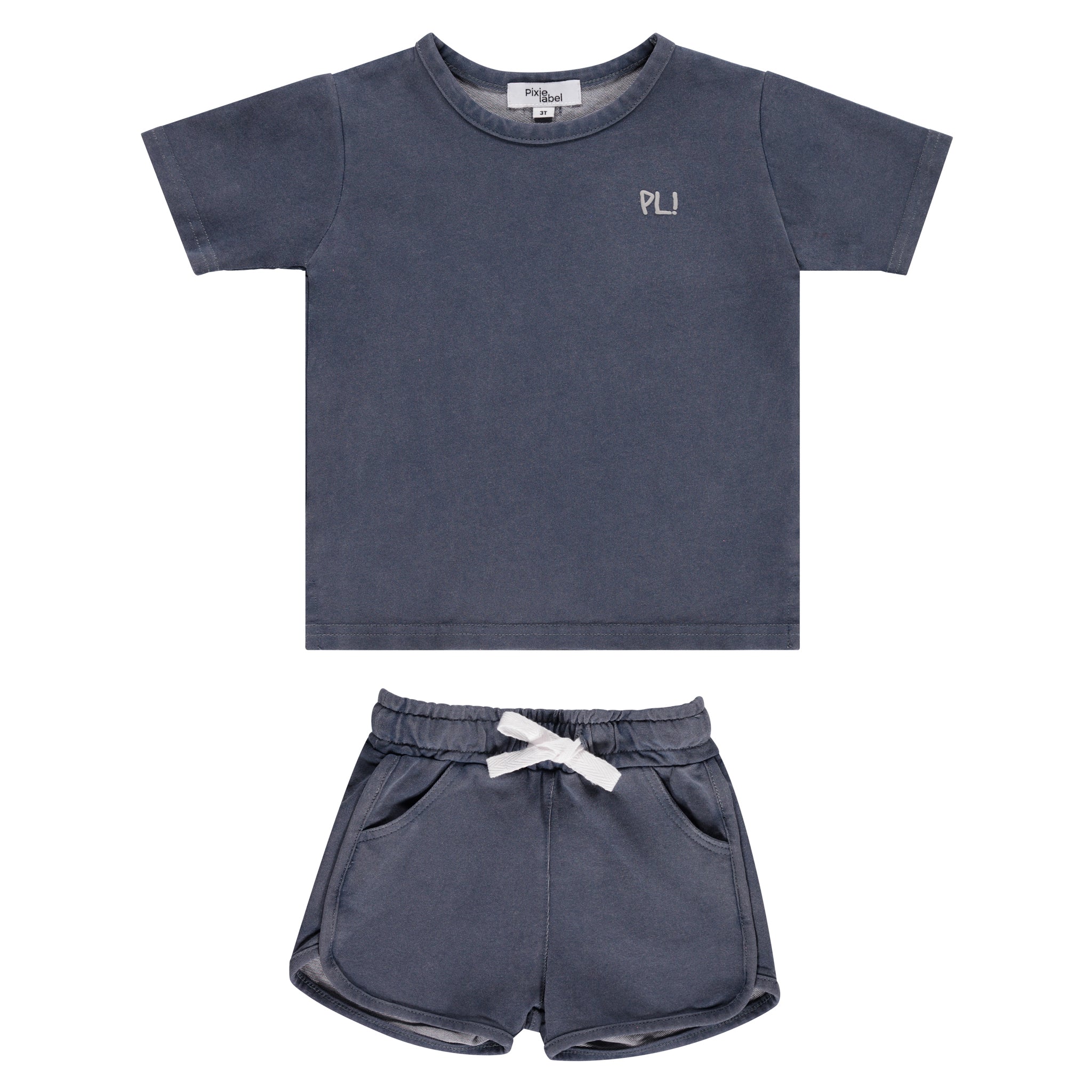 Mineral Wash Tee and Shorts Set