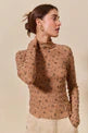 The Emery Smocked Mesh Top