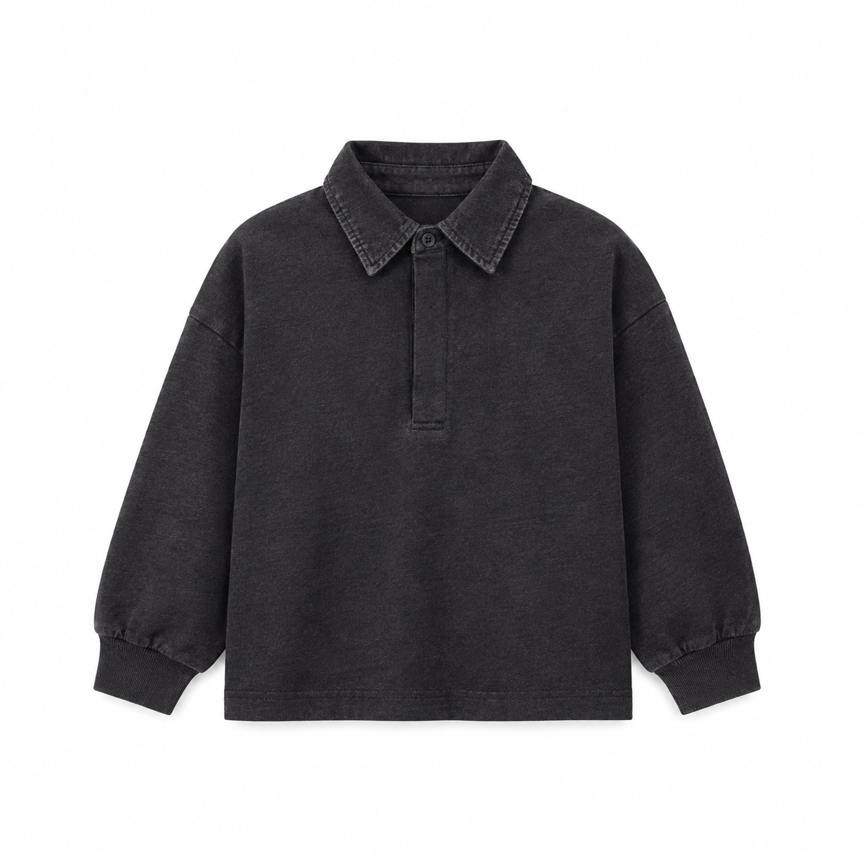 Boys Denim Collar Polo