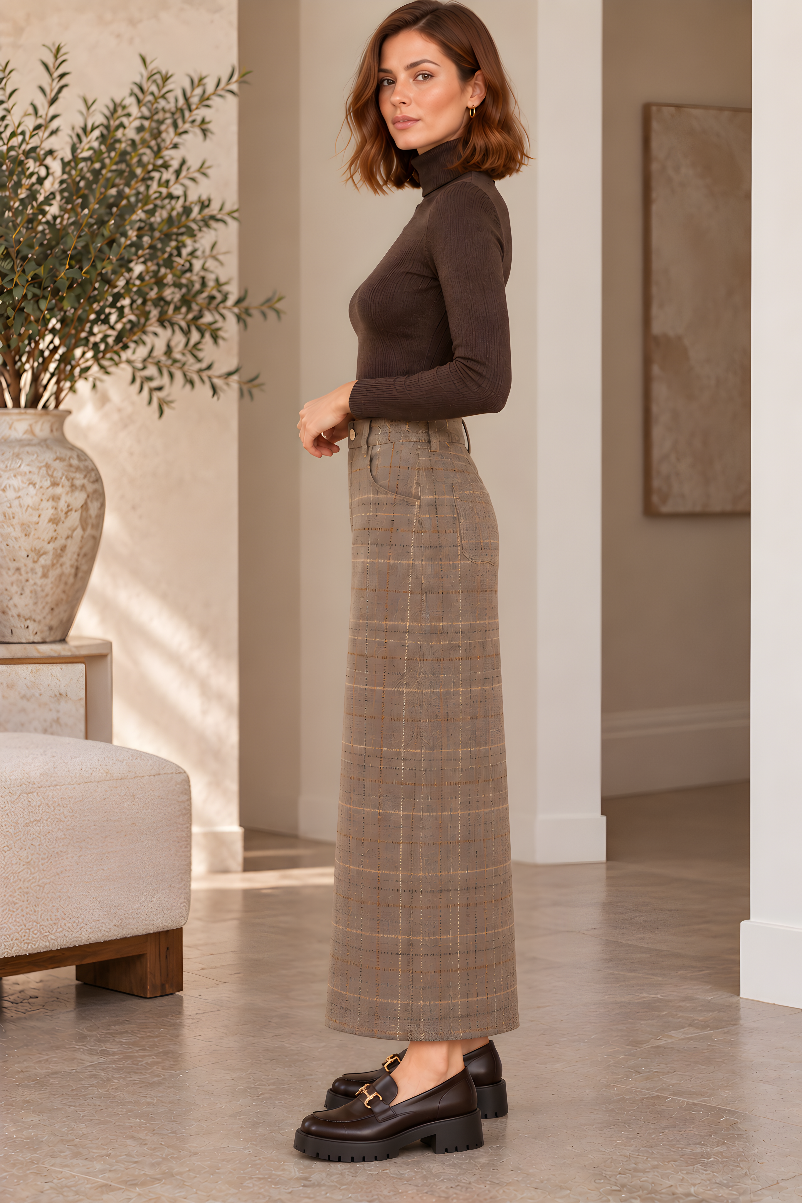 PLAID SKIRT (T5)