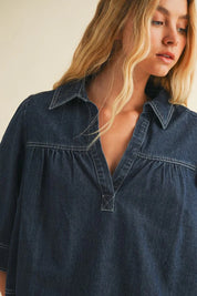 Charlie Denim Top