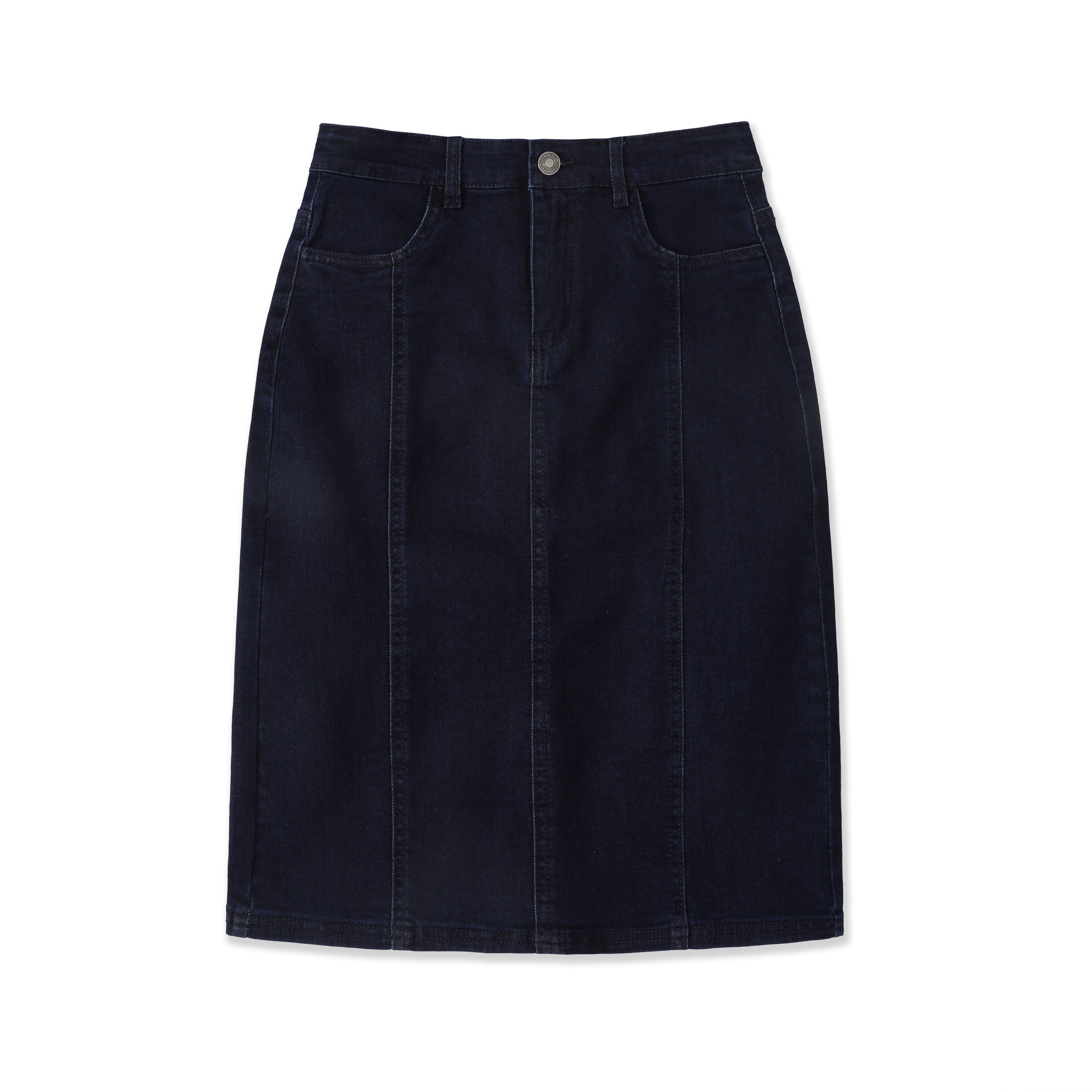 Denim Column Skirt 75043
