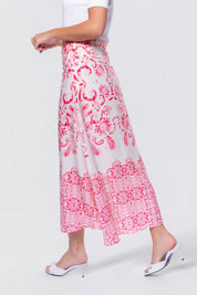 Calista Skirt (White/Pink)