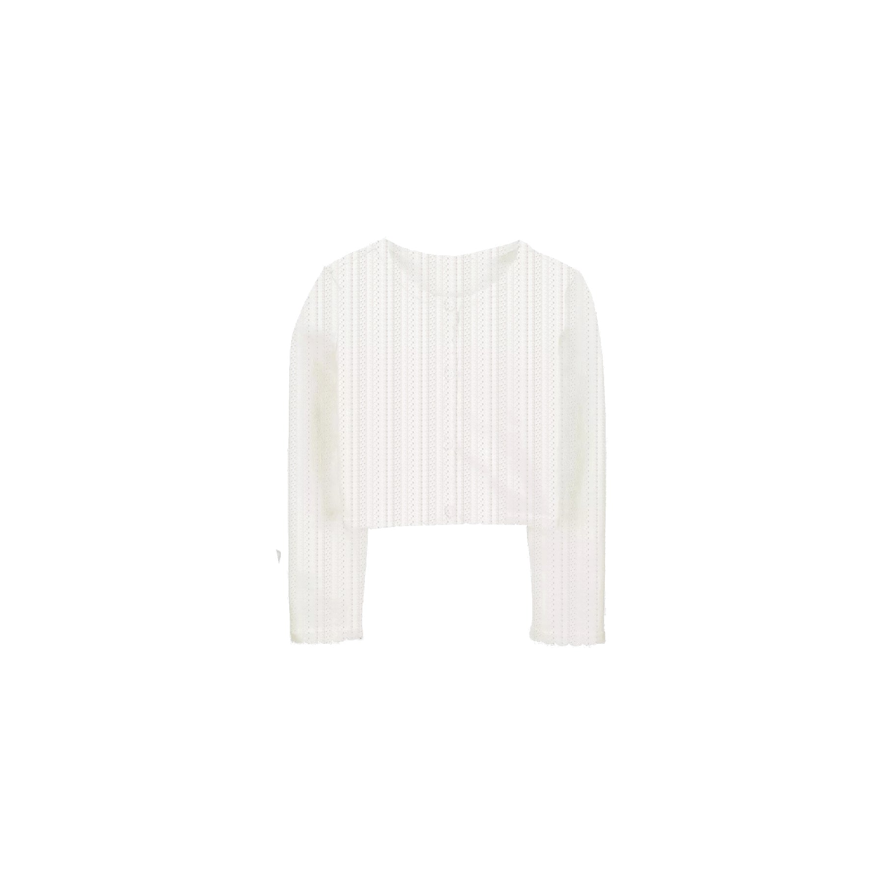 Organic Embroidered Collar Collection - Ivory Heather